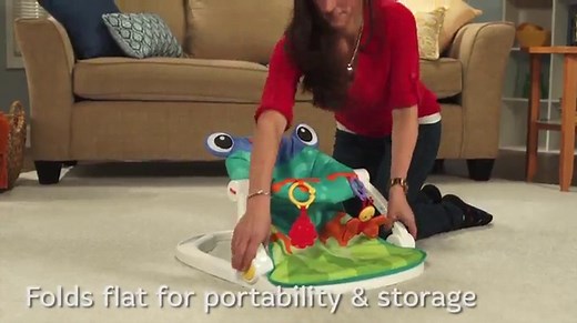 Fisher-Price Sit-Me-Up Floor Seat - Honeydew Drop, Portable Infant Chair with Toys