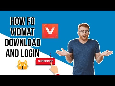 How fo vidmat download and login to your account #video
