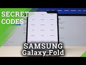 Secret Codes for SAMSUNG Galaxy Fold – Secret Options / Test Mode