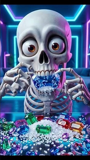 CRUNCH or JIGGLE? Mr. Skeli's Glossy Crystal Candies! 💎💀 (ASMR