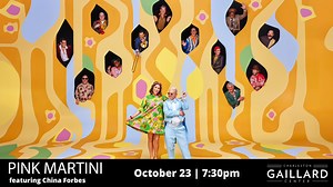 Get ready to groove to the iconic "Amado Mio" by Pink Martini featuring China Forbes and Thomas Lauderdale! Secure your tickets now and join us in Charleston on October 23 for an unforgettable night of music! Buy tickets here: https://gaillardcenter.org/events/pink-martini/ | Gaillard Center