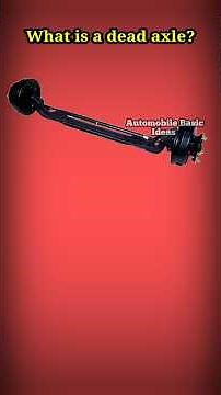 What is a dead axle?