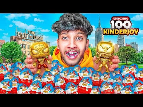 FINALLY I GOT THE RAREST SPIDER-MAN! 🔥 100+ Kinderjoy Unboxing (Luckiest Opening Ever)