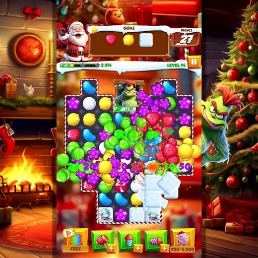 Christmas Magic Match 3 Game V6 Square 15s