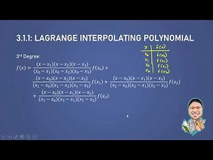3.1.1: Lagrange Interpolating Polynomial