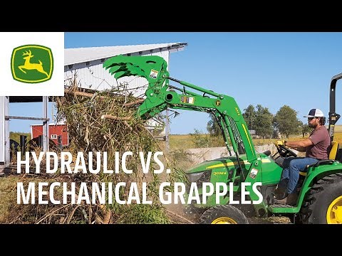The difference between a hydraulic and mechanical grapple | John Deere Tips Notebook