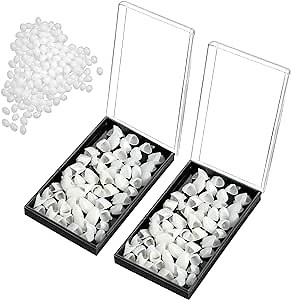 Amazon.com : 120 Pieces Fake Tooth Cap Crown Front Teeth with Tooth Repair Thermal Beads Cap Filler for Teaching or DIY (120pcs Front) : Health & Household
