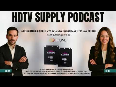 tvONE 2211113-02 HDMI UTP Extender Kit 500 feet w/ IR and RS-232