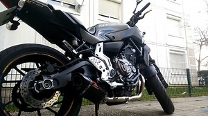 MT-07 Performance exhaustsystem with Tri Oval carbon fibre silencer/muffler | Black Widow Exhausts
