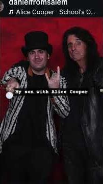 My son with Alice Cooper