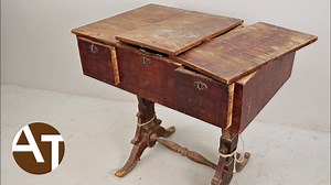 292K views · 7.3K reactions | I restored a 1820's ladies work table! ✨ | AT Restoration | Facebook