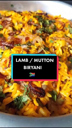 Authentic South African Mutton Biryani Recipe