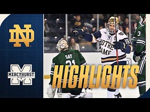 Irish Fight Back With OT Win Over Lakers | Highlights vs Mercyhurst | Notre Dame Hockey