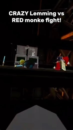 CRAZY Lemming Vs RED Monke Fight! #gorillatag #gorillatagquest #vr #shorts #viral #fyp