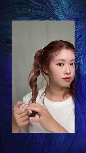 Cutest Double Buns EVER! ✨ (Easy Hair Tutorial) #hairstyle #shorts