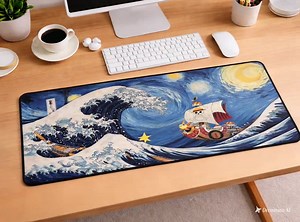 One Piece Desk Mat | Thousand Sunny Art, Japanese Great Wave Pad, Anime Playmat, XL Gaming Mat, Give for One Piece Fans - Etsy