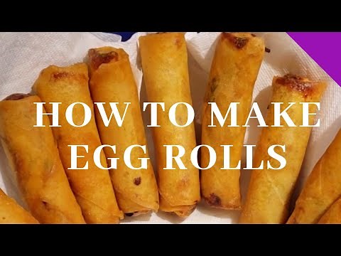 How to make Eggrolls with peanut sauce