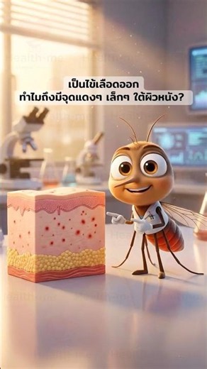 ทำไมเป็นไข้เลือดออกถึงมีจุดแดงๆ เล็กๆ ใต้ผิวหนัง? #ไข้เลือดออก #เกล็ดเลือด #ยุงลาย #ความรู้สุขภาพ