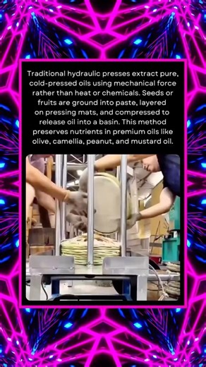 Traditional Hydraulic Press: Making Pure Oil the Old-Fashioned Way