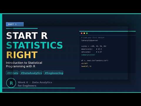 Introduction to Statistical Programming with R | Part 1: RStudio, Syntax & Workflow