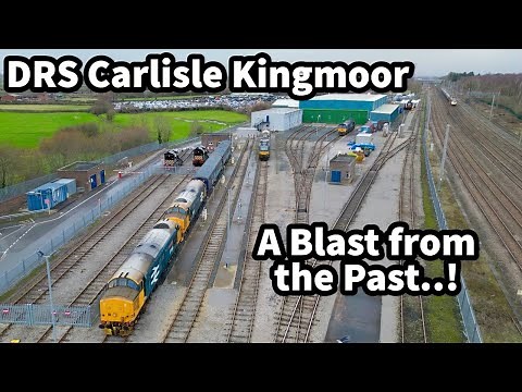 DRS Carlisle Kingmoor Depot - TIME WARP to the past! A Depot DOMINATED by Class 37 TRACTORS..!