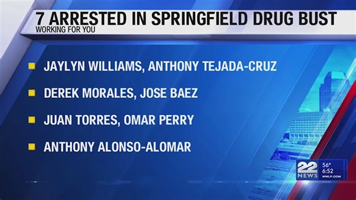 Seven arrested, crack cocaine found in Springfield drug bust