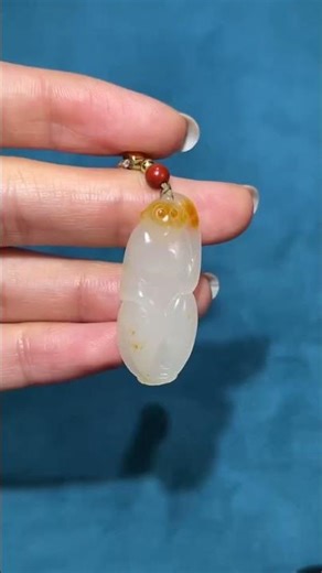 3824 和田玉籽料靈猴