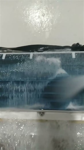 Split AC Indoor Cleaning Using 🧼💦 #Shorts