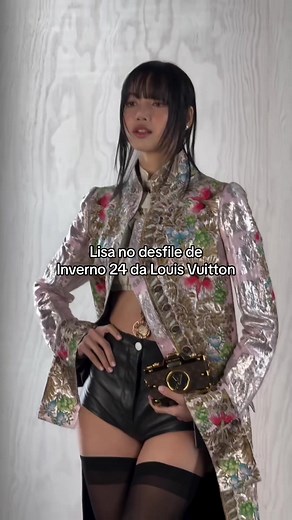 Lisa no Desfile de Inverno 24 da Louis Vuitton
