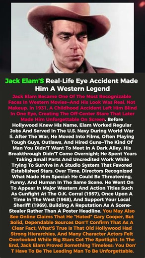 Jack Elam’s Real-Life Eye Accident Made Him a Western Legend