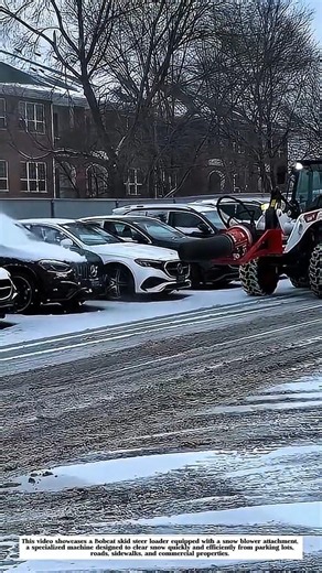 This Bobcat Turns Snow Into Flying Powder! 🚜