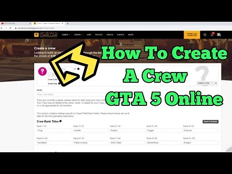 How To Create A Crew In GTA 5 Online 2022