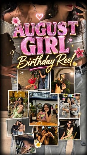 August Girl Birthday Template | Trending Happy Birthday Reel | August Viral Birthday Vn Code | Short