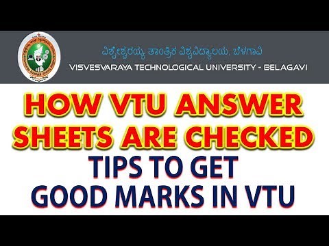 HOW VTU answer sheets are checked | tips for writing the vtu exams