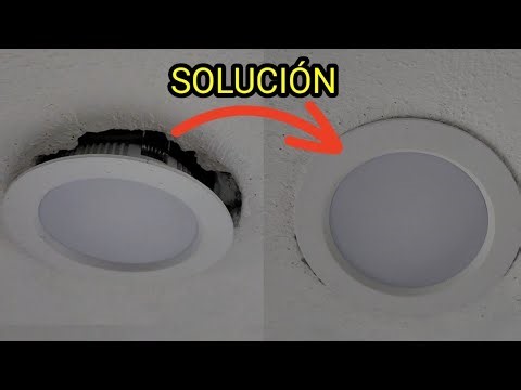 Como reparar una lampara empotrable caida. Solución a Lampara empotrable colgada.