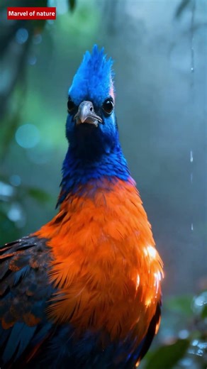 The Blue-Capped Ifrit: Beauty with a Deadly Secret 🐦⚠️ #birds #naturefacts #wildlife #animalfacts