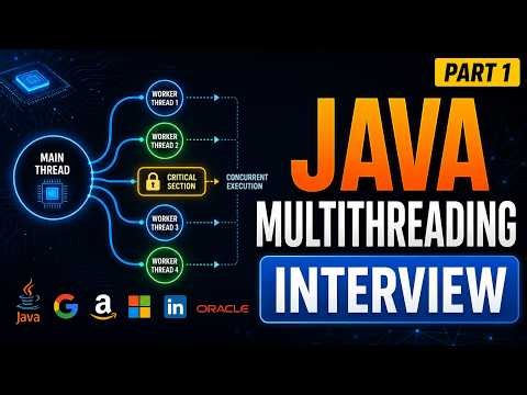 Java Multithreading Interview Questions | Part 1 | Threads, ExecutorService, Synchronization