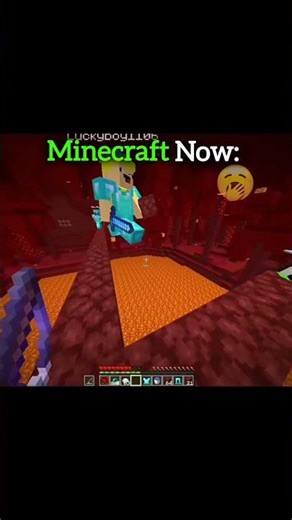 Minecraft Now vs Then 🥶 #minecraftshorts