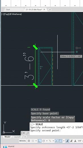 AutoCAD Scale With Reference #autocad