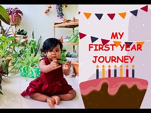 Baby's first year journey || Journey from 0 to 12 months || 1st Birthday || Baby's memories