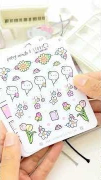 Spring planner stickers, washi tape, stationery #sticker #plannergoodies #stickershop