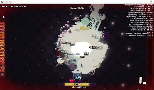 [Rocket Rats]星星+诅咒+雷电晕眩 98波