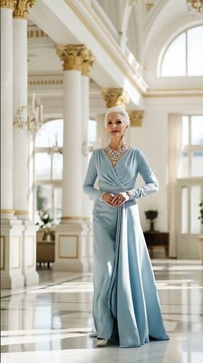Modest and Elegant Evening Gowns for Women Over 60