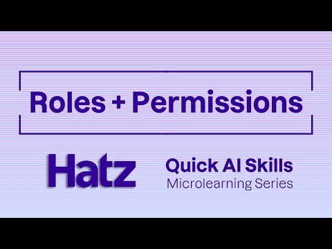Hatz AI | User Roles & Permissions (Quick AI Skills)