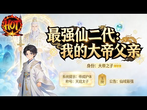 ✨【强推】《最强仙二代：我的大帝父亲 》1--120集顶配仙二代苏辰，他是人族大帝苏天安之子，身边围绕着九位准帝姐姐、至尊剑圣护道者，九州商会更是他的#穿越 #末世 #异能 ##动态漫画 漫野推文