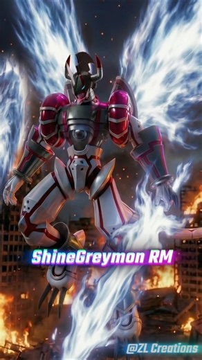 Agumon (2006) to ShineGreymon Ruin Mode Evolution #Digimon #DigimonAI #Digivolution