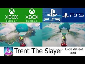 PS5 vs Xbox Series X Fortnite Gameplay 4K 60FPS Side by Side Comparison (Victory Royale)