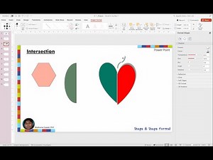 Shape Intersection | Intersect Shapes in Power Point | MS PowerPoint | Intersection