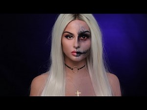 Two Face l Death Halloween Makeup Tutorial