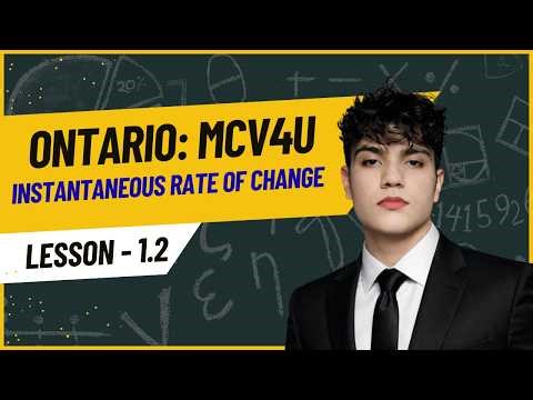 MCV4U Lesson 1.2 | Instantaneous Rate of Change | (AROC to IROC)| Ontario Math